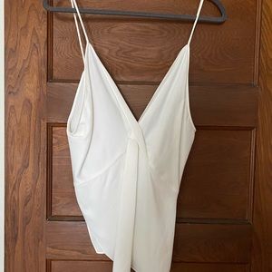 NWT Zara Studio Draping White Tank